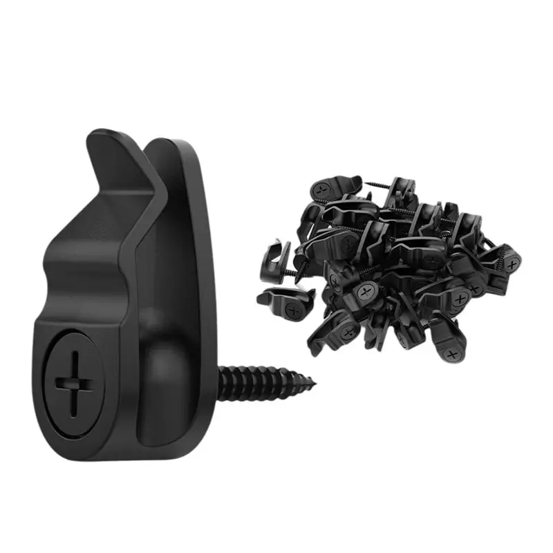 

-Новые зажимы для уличных гирлянд, праздничный декор для подвешивания гирлянд, всепогодные крючки для вешалок для кабелей, 50 шт. в упаковке