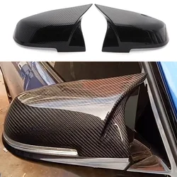 Rearview Mirror Cover Cap Carbon Fiber / Black for BMW 1-4 Series E84 i3 f10 F20 F21 f30 F34 320i 328i 220i 116i