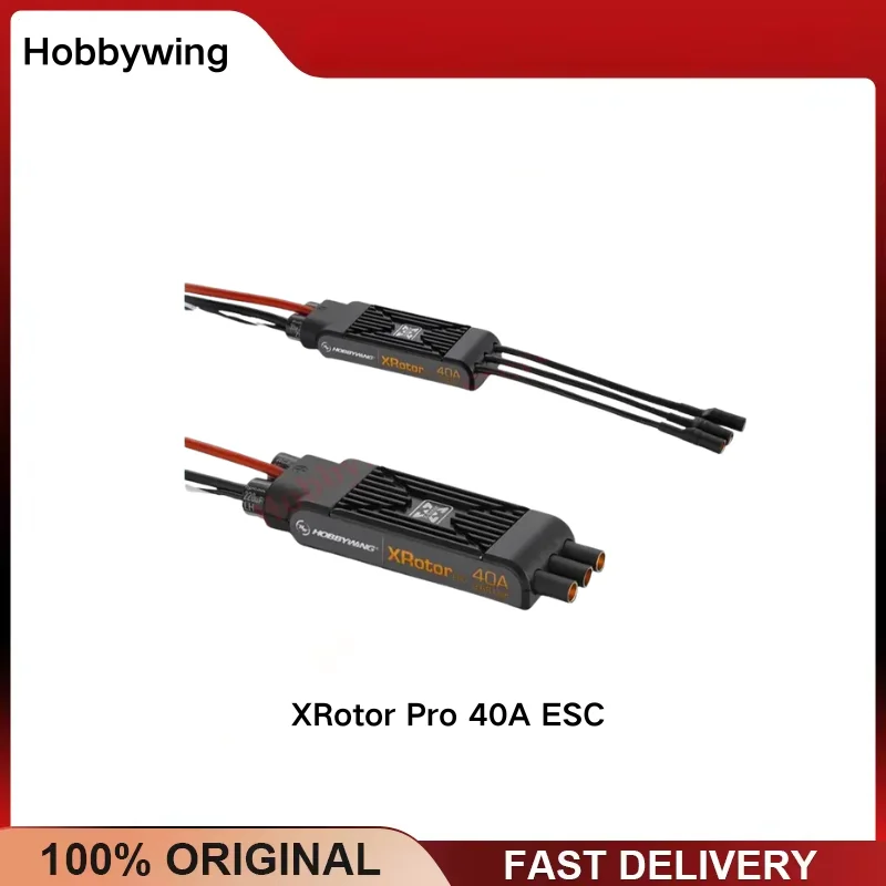 Hobbywing XRotor Pro 40A ESC 3-6S 60A Peak DEO Technology Support DShot150/300/600 for 550-880 Class Heavy Lift Drone
