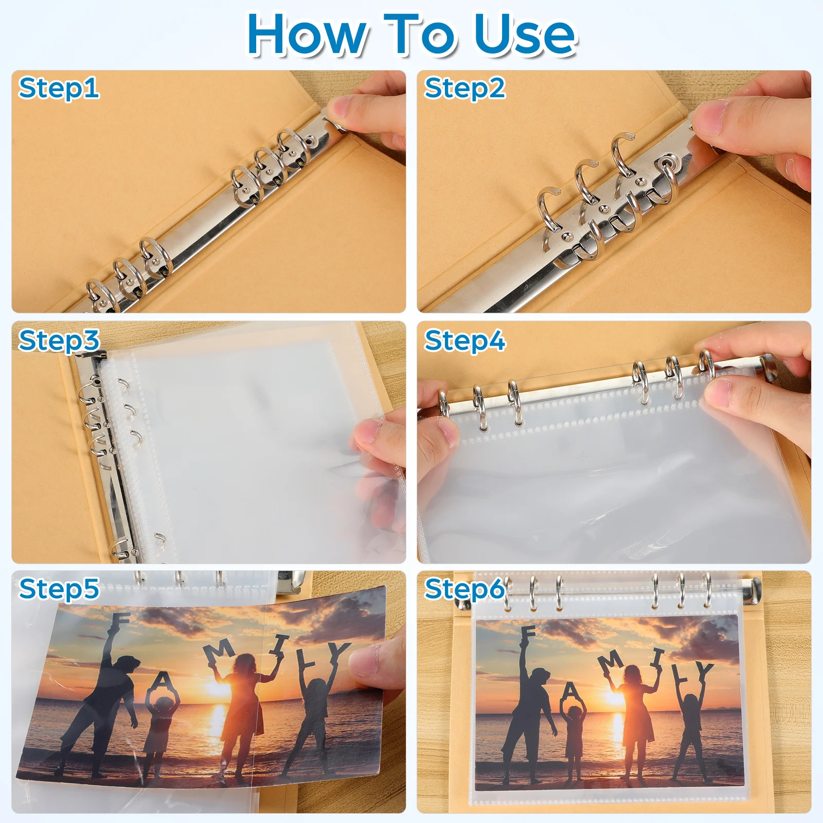 1 pc Plastic Display Book High Quality Lightweight Inner Page Bag For Game Picture Certificate Id Storage Smooth Transparent