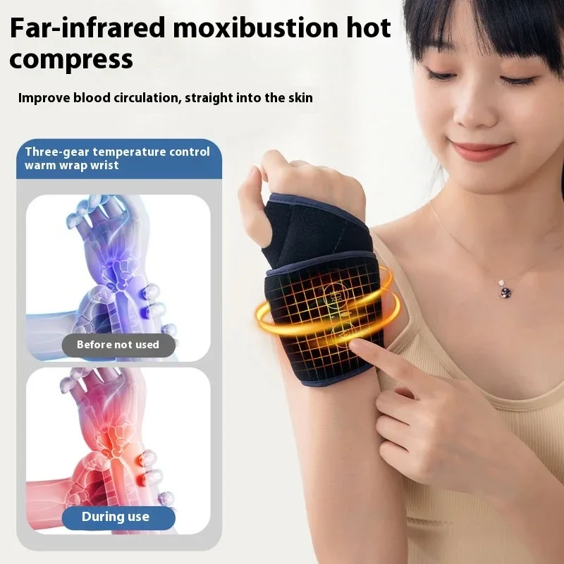 Wrist Massager Tenosynovitis Hand Hurt Wrist Guard Magnetic Therapy Electric Heating Physiotherapy Hot Protective Pain Relief