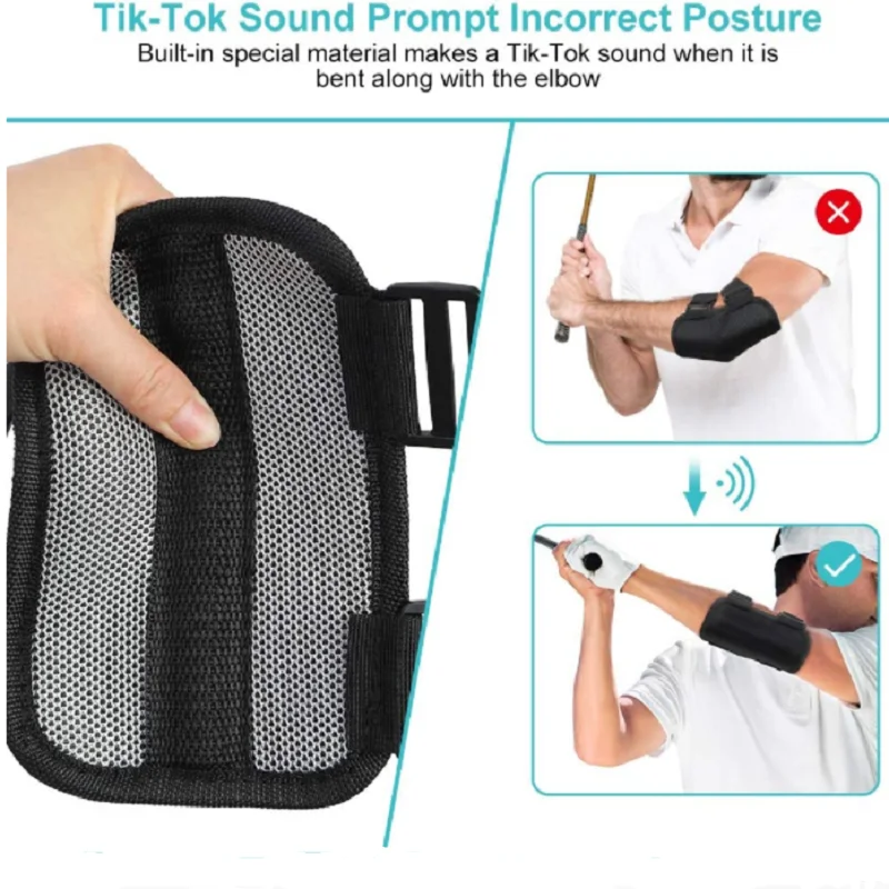 Golf Swing Training Aid Elbow Straight Arm Golf Training Aid Posture Correction Brace of Golf Swing for Beginners Training