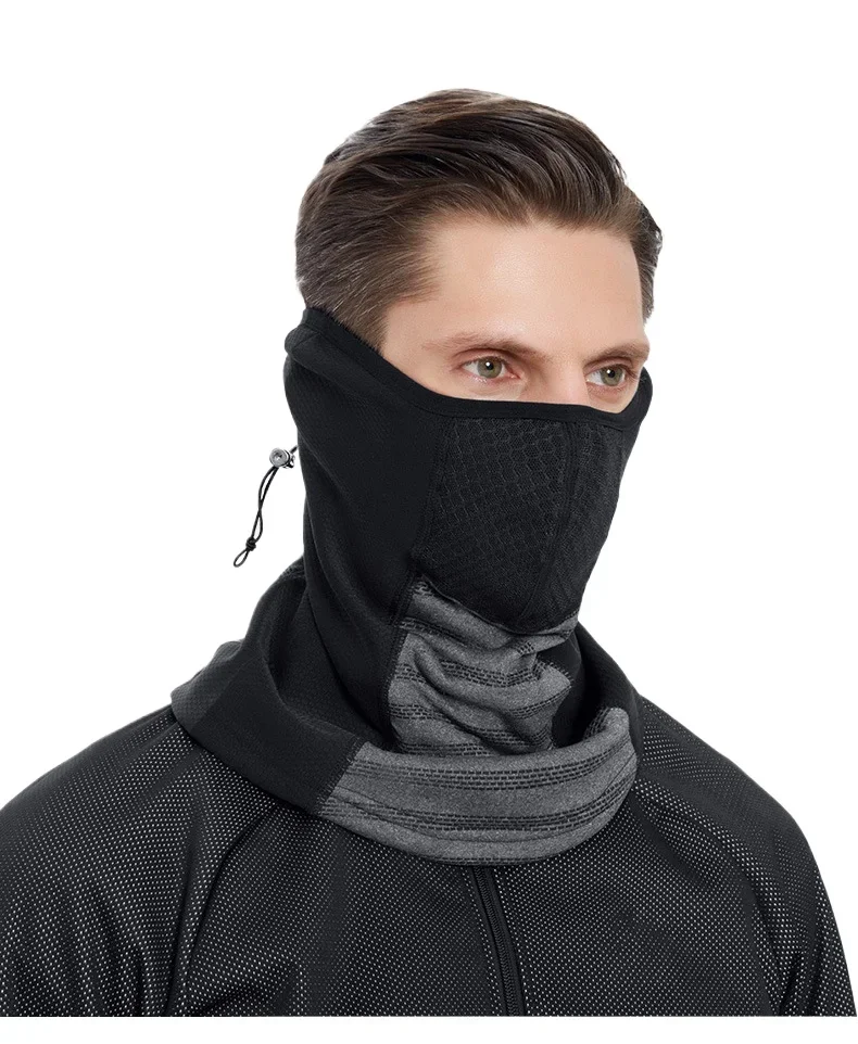 Máscara de esquí de invierno Bandana senderismo hombres mujeres calentador de cuello motocicleta ciclismo táctico calentador de cara completa casco de Camping sombrero de engranaje negro