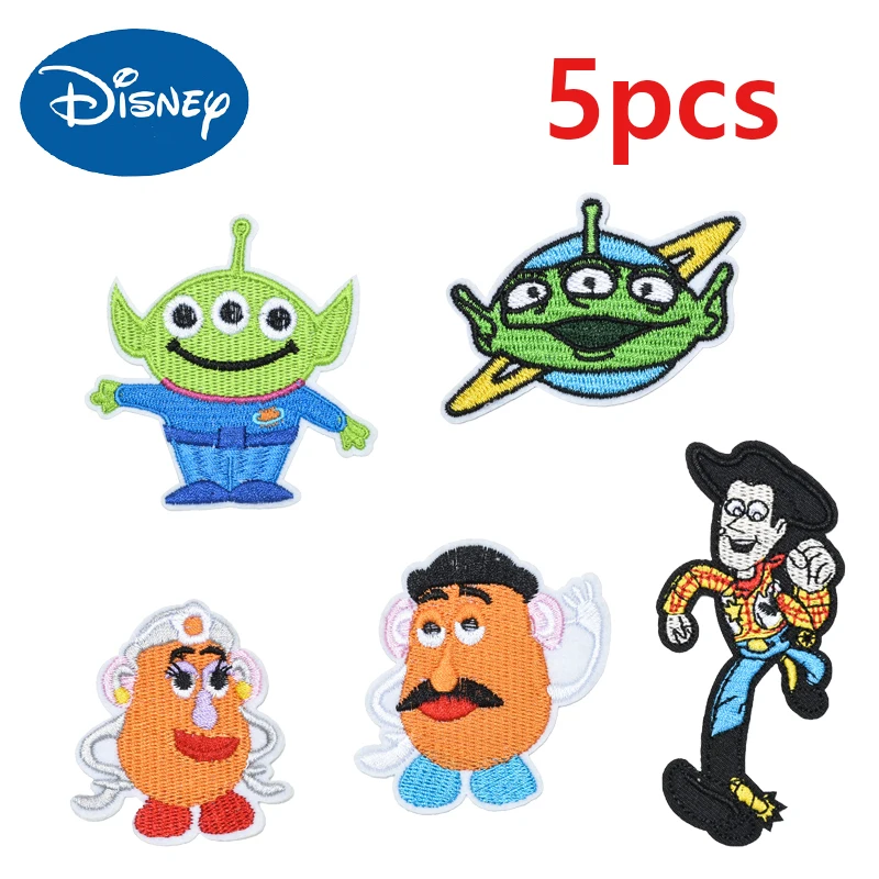 

Disney Toy Story Peripheral Embroidery Cloth Patches Lovely Alien Ironing DIY Sewing Cartoon Figure Stickers Badge Garment Decor