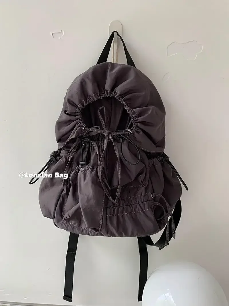 Causal High Quality Nylon Women Backpack Vintage School Laptop Backpacks for Women Fashion Travel Girls Backpack Women‘s Bag