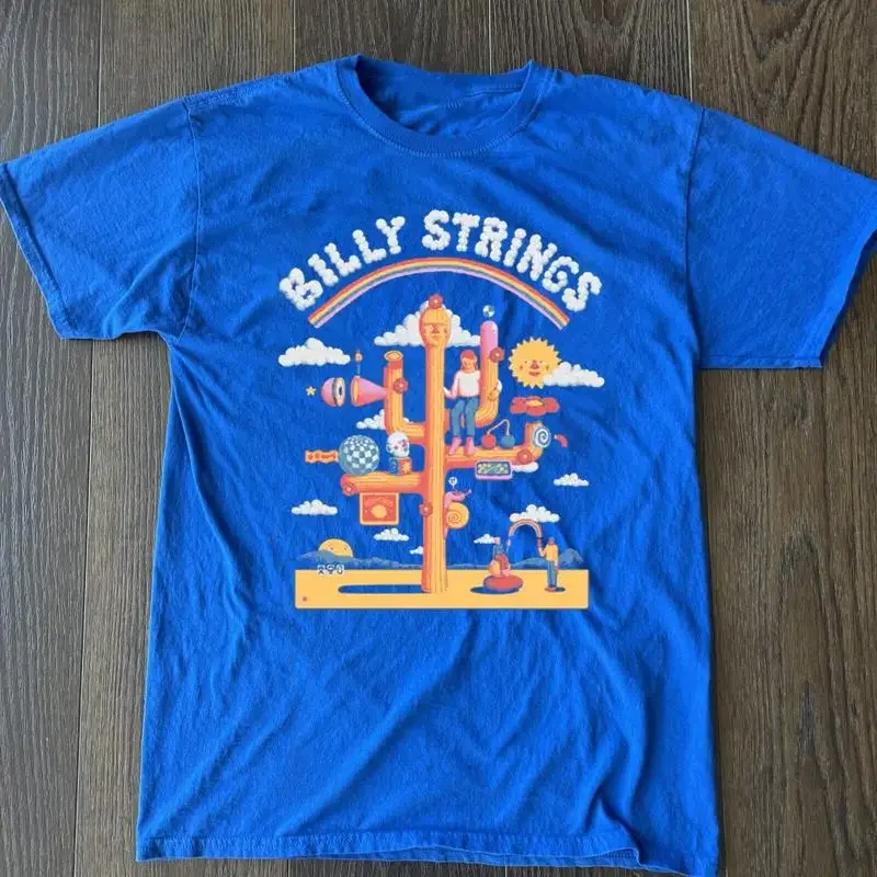 Billy Strings Fall 2024 Cotton S 5XL Blue T shirt GC3255
