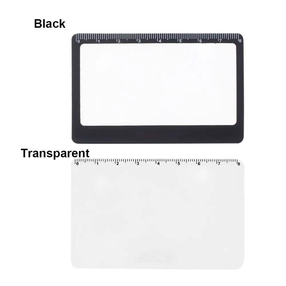 Ultra-thin With Scale Reading Glass Fresnel Lens X3 Magnifying Magnifier Sheet Outdoor Focused Ignition Book Page Magnification