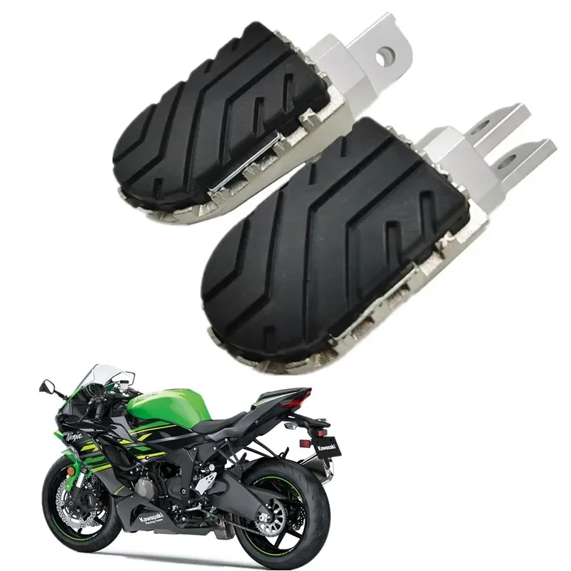 

MOTO FOR KAWASAKI ZX6R 636 ZX10R Motorcycle Accessories Front Footpegs Foot Rest Peg