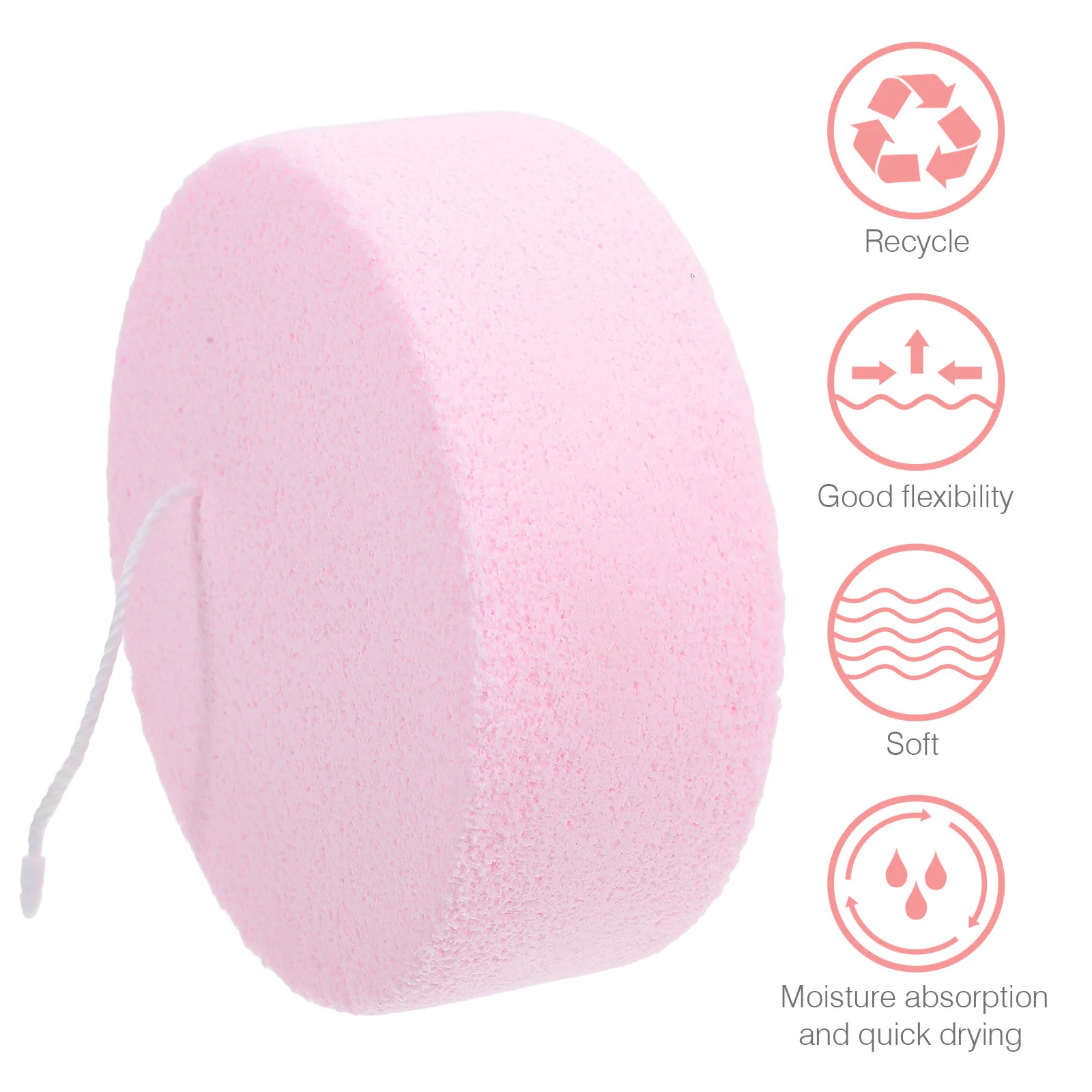Compact Face Cleaning Sponge Multi-Function Exfoliating Facial Scrubber Convenient Travel Face Cleaner Facial Sponges