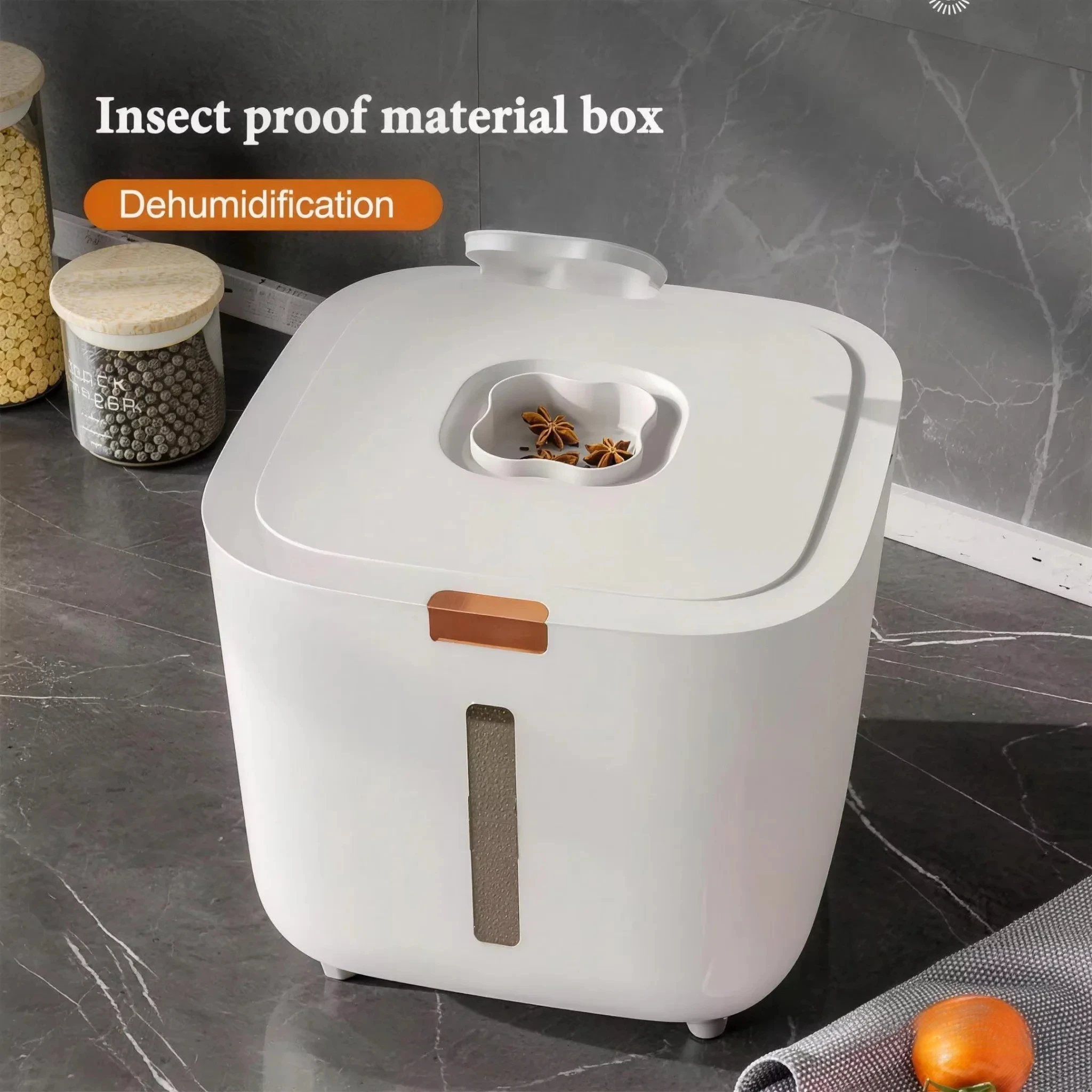 5/10KG Rice Storage Box Household Sealed Rice Bucket Grain Flour Organizer Container Kitchen Insect Proof Container with Lid image 3