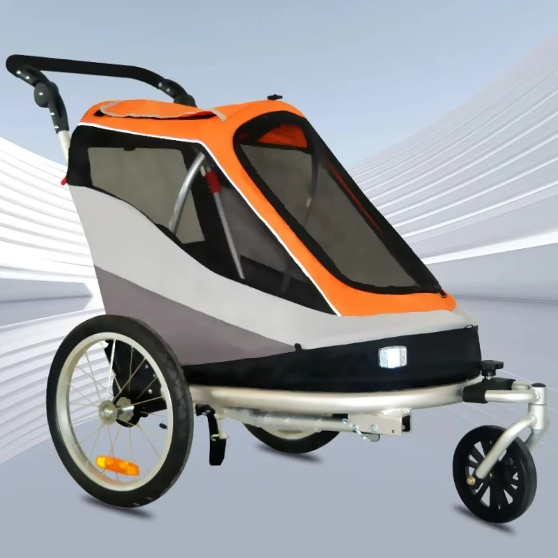 

3 Wheel Pet Stroller Folding Big Dog Stroller Carrier Trolley