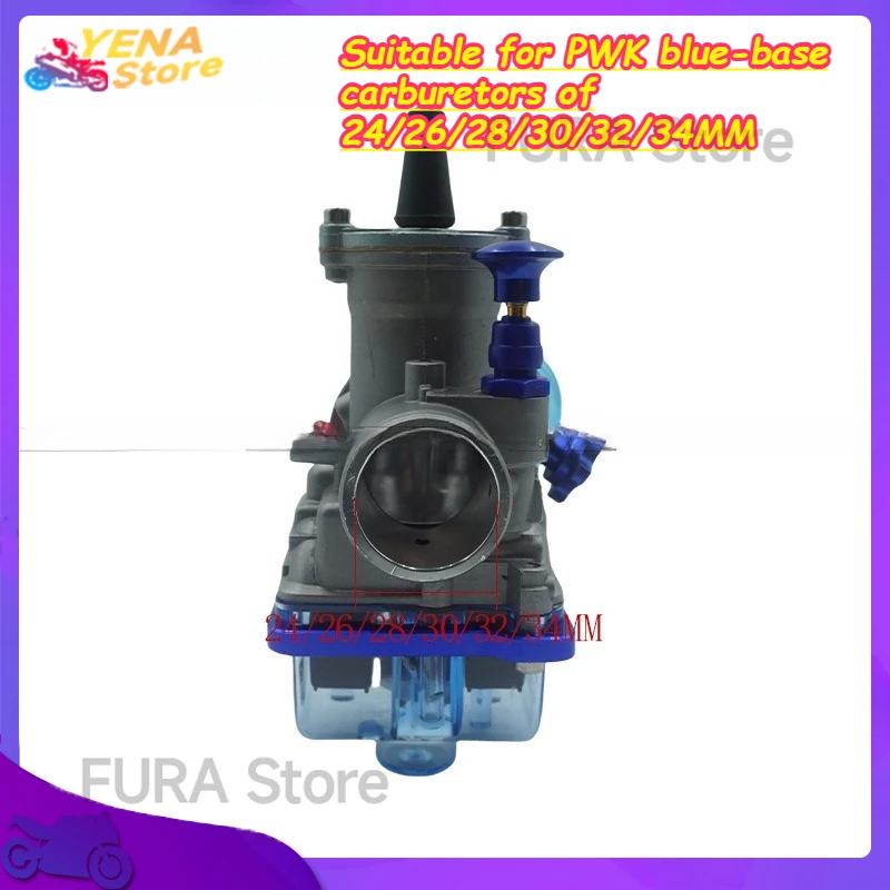 

Motorcycle carburetor - Suitable for PWK blue-base carburetors of 24/26/28/30/32/34MM. Motorcycle accessory for modification.
