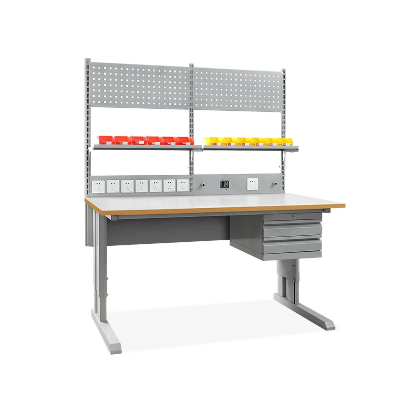 

High Quality Heavy Duty Steel Wood Laboratory Furniture Chemistry Lab Island Bench Workshop Workbench