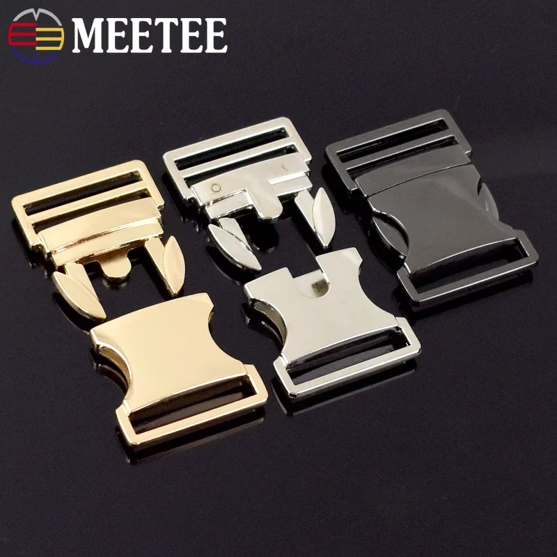 2/5Pcs 30mm Metal Quick Side Release Buckle Bag Dog Collar Adjust Clasps Webbing Belt Strap Hook DIY Sewing Hardware Accessories