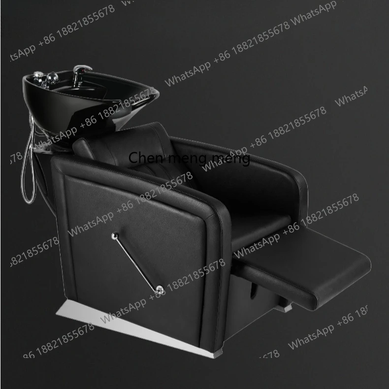 

Modern minimalist semi-reclining shampoo bed shampoo chair adjustment foot pedal barber shop salon shampoo chair