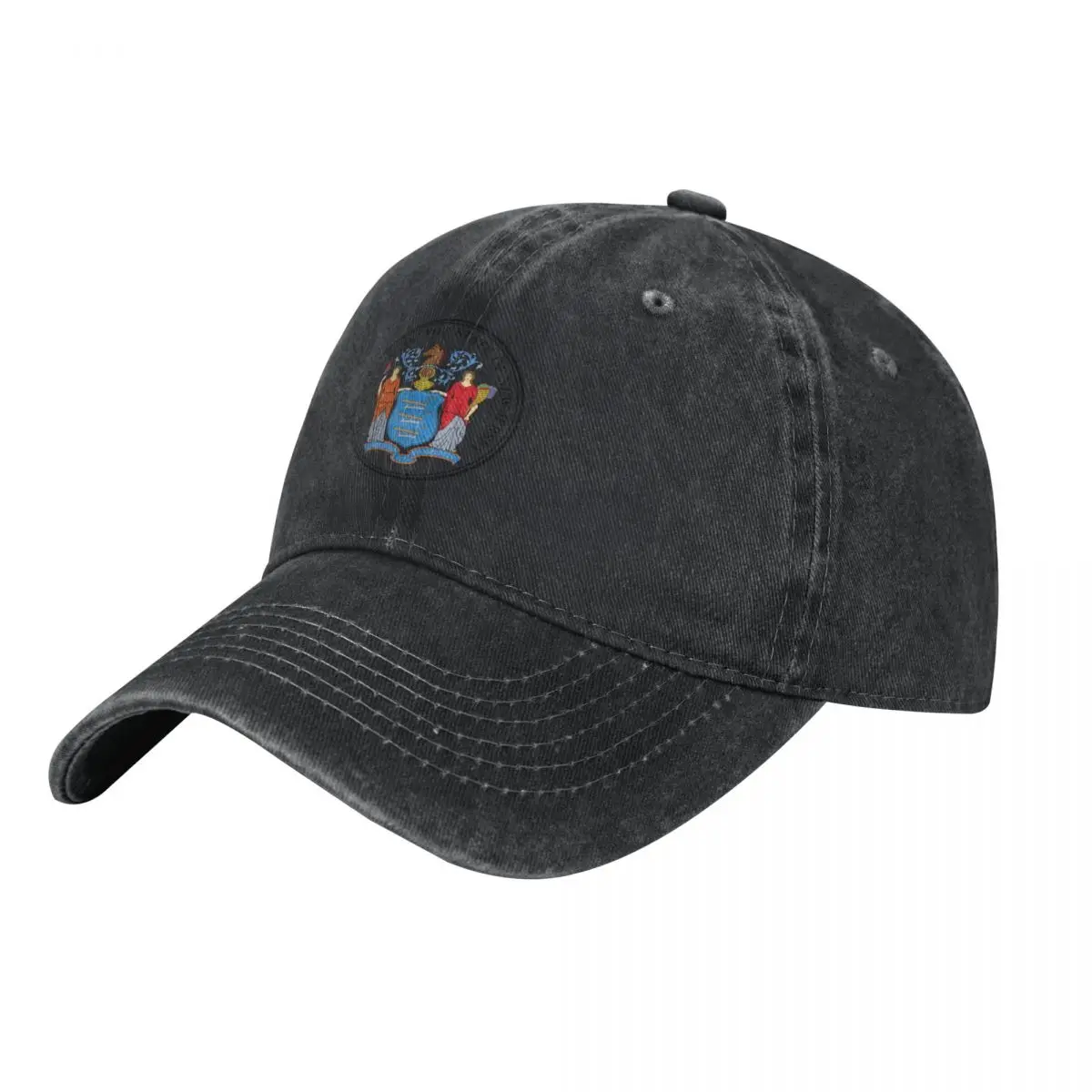 

New Jersey State Seal Baseball Cap Uv Protection Solar Hat Streetwear black Horse Hat Boy Women's