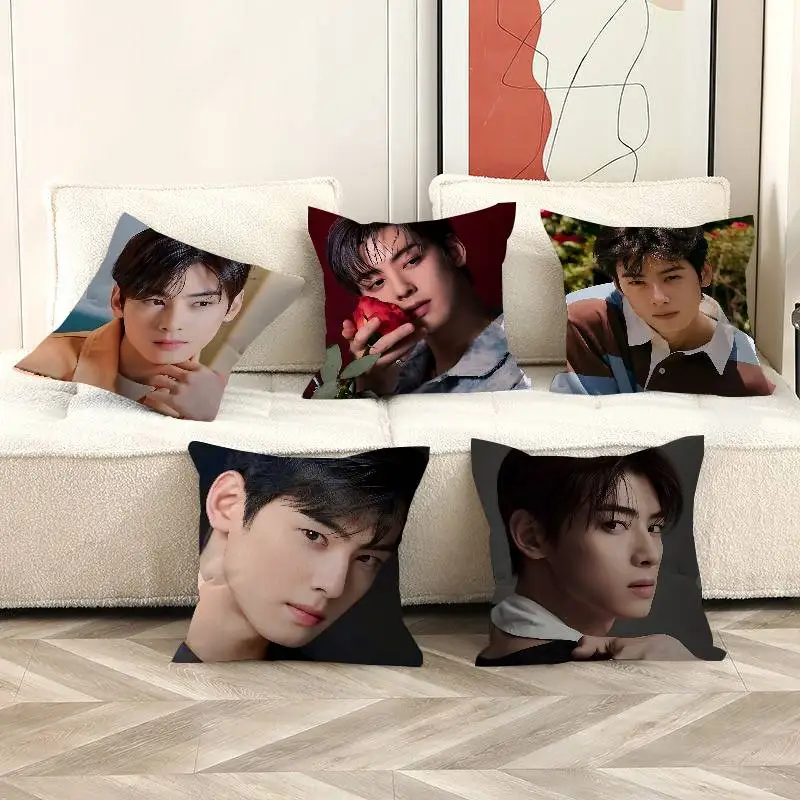 C-Cha-EunWoo Elegant-Gentle Maple Design Cushion Cover Happy Autumn Harvest Decor Holiday Decorati Pillow Cover