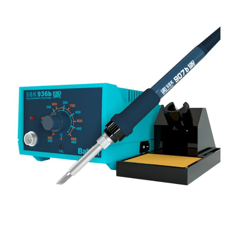 

BAKON SBK936B / SBK936b Constant Temperature Adjustable Rework Soldering Iron Station SMD 65W/40W with Heating Element