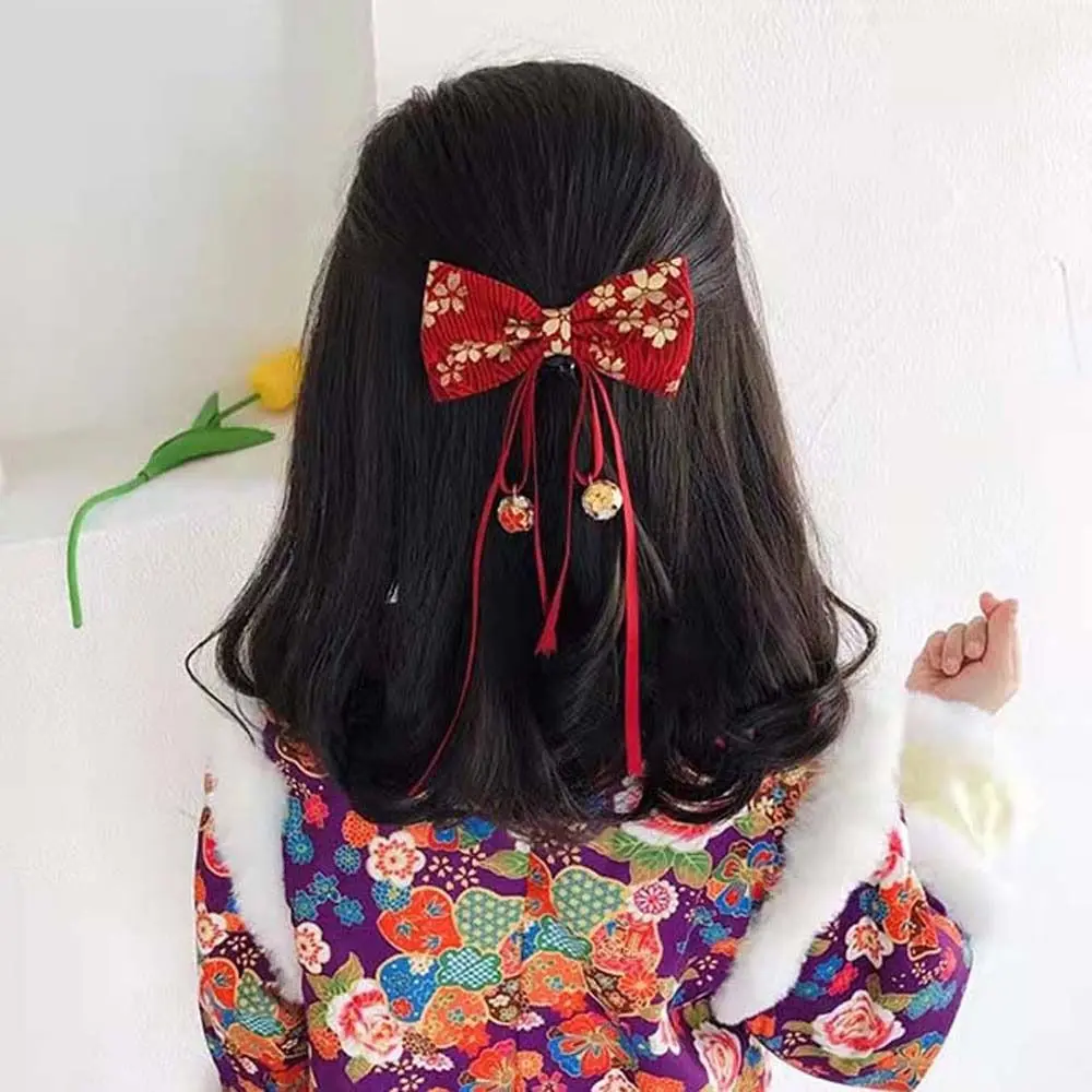 

Hanfu Headwear Bowknot Headdress Tassels Barrettes Chinese New Year Hairpins Hair Rope Chinese Hair Clips Bow Hair Hoop