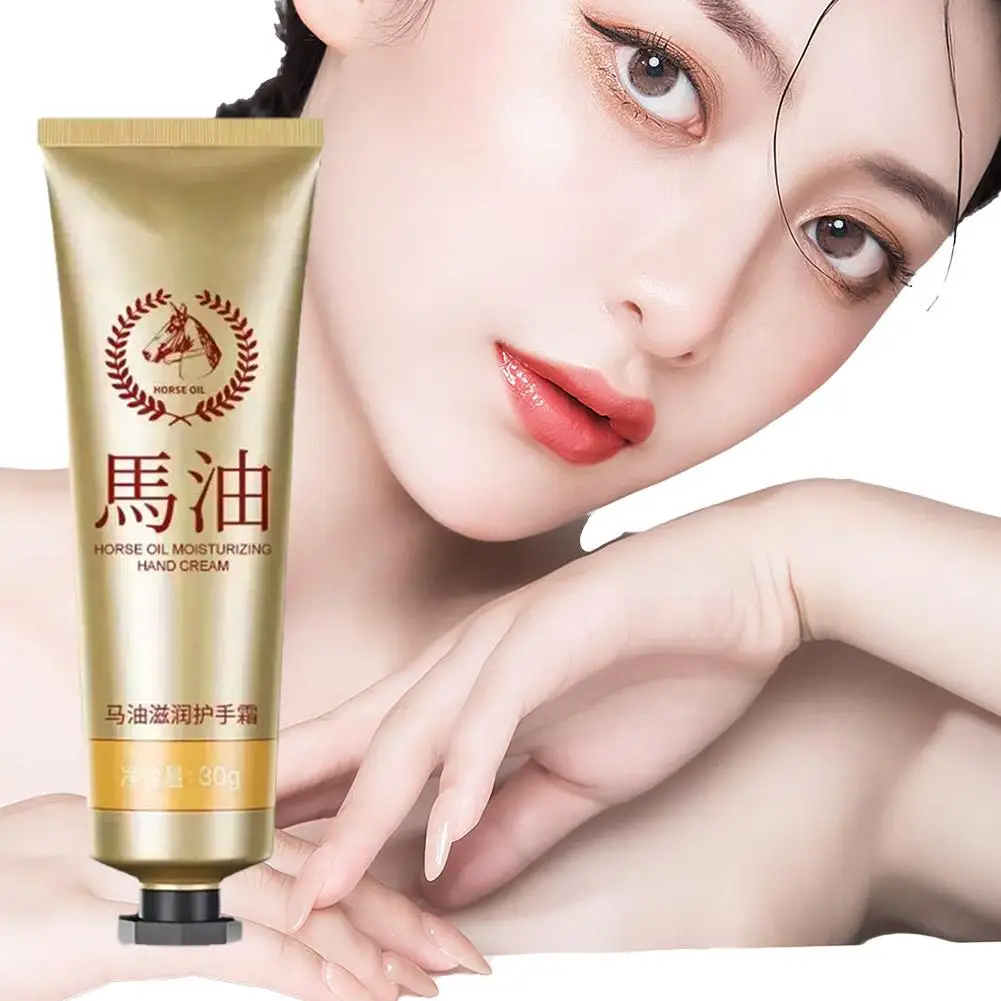 1pc Moisturizing Horse Oil Hand Cream Preventing Dryness Hand Nourishing Hydrating Anti-Cracking Hand Care Cream