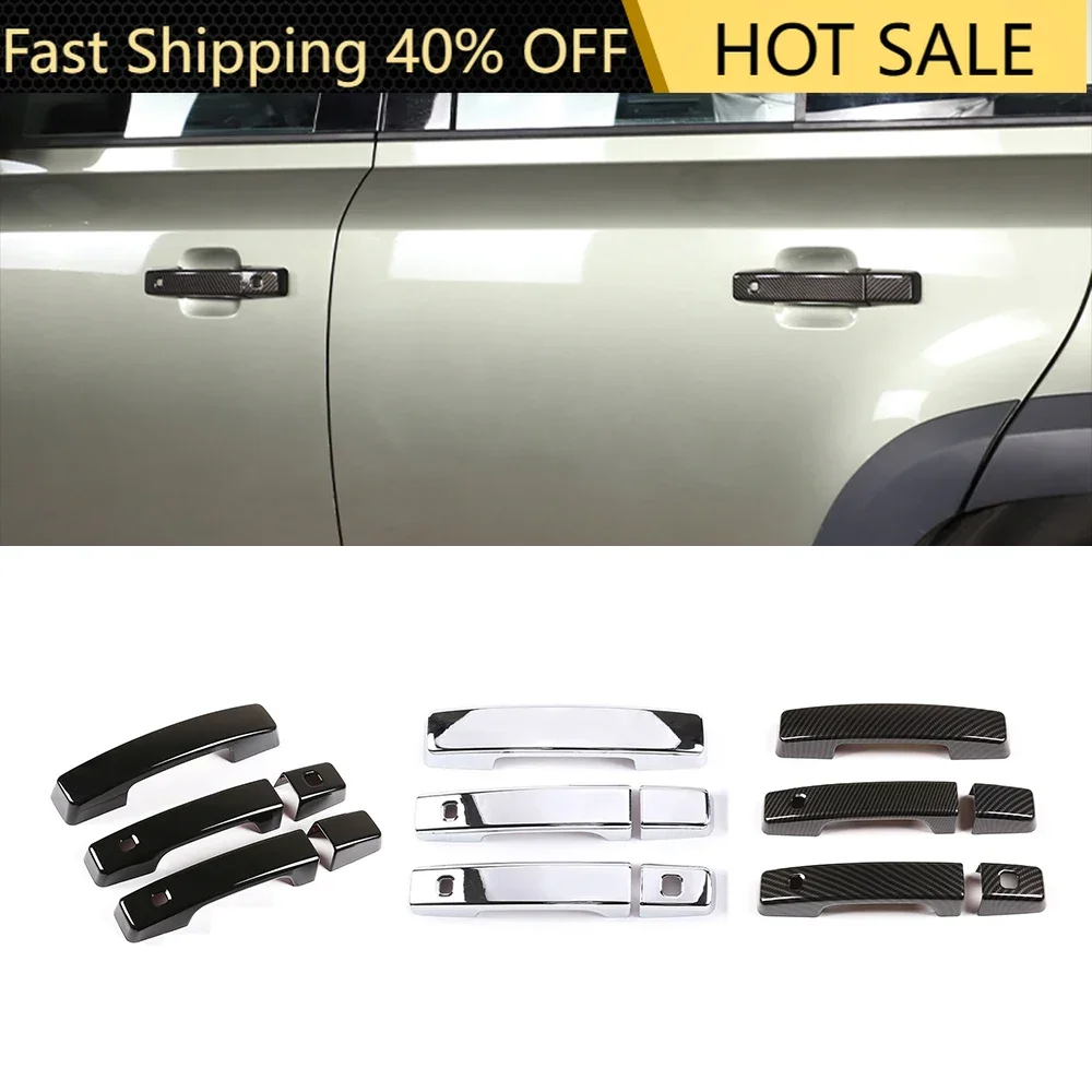 Car Door Handle  Exterior Door Handle Cover for Land Rover Defender 110 2020-2022 Exterior Handle Protective Case  9piece Set