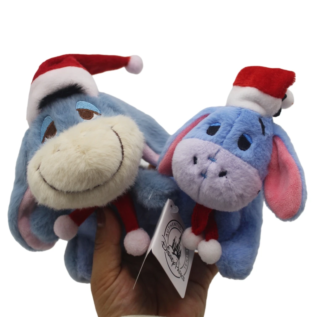 

1piece 12cm Disney Winnie The Pooh Plush pendant Toy Eeyore Plush Doll Kawaii Christmas tree ornament toys