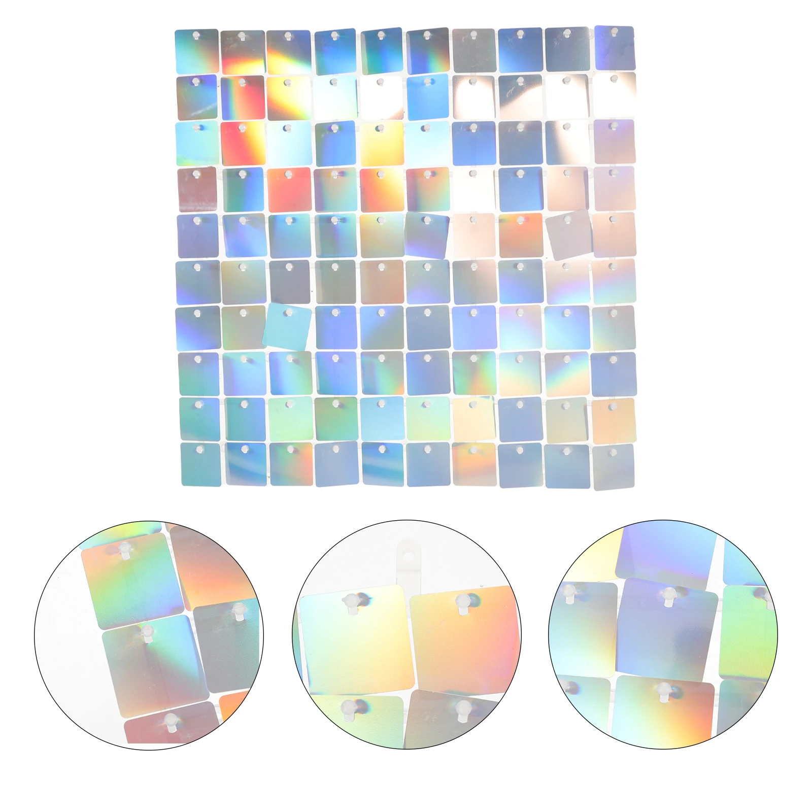 

Glitter Backdrop Panel Decorative Disco Wall Colorful Shimmer Plastic Background Sequin Party Wedding Photoshoot