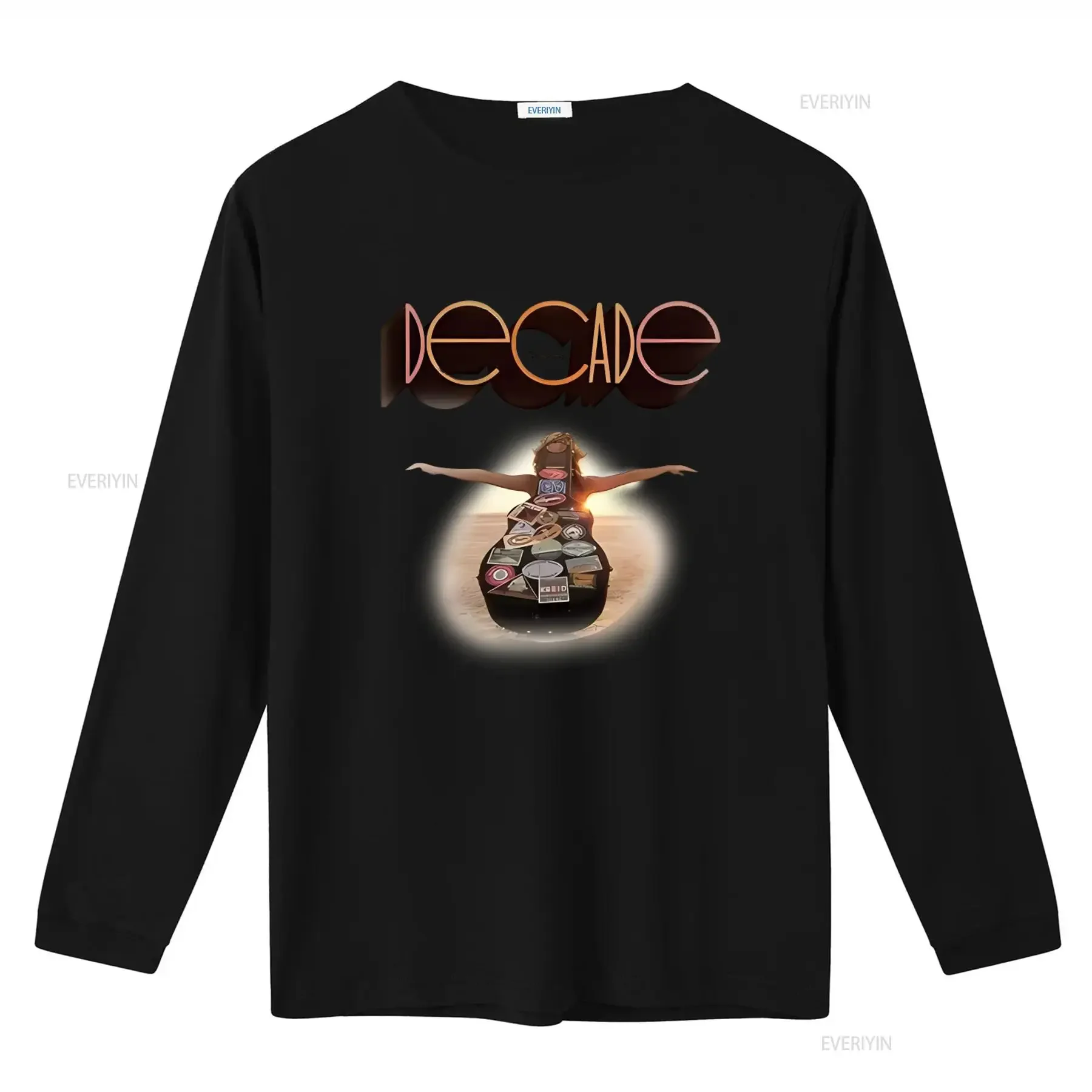 Neil Young Decade Vintage Wash Organic T Shirt Retro Music Print vintage Washed Unisex Stylish Slightly streetwear Breathable