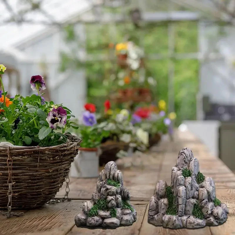 Mini Montanha Miniatura Pedra Falsa, Artificial Hill Brinquedos, Bonsai Enfeites, Acessórios De Jardim De Fadas, Decoração Para Casa