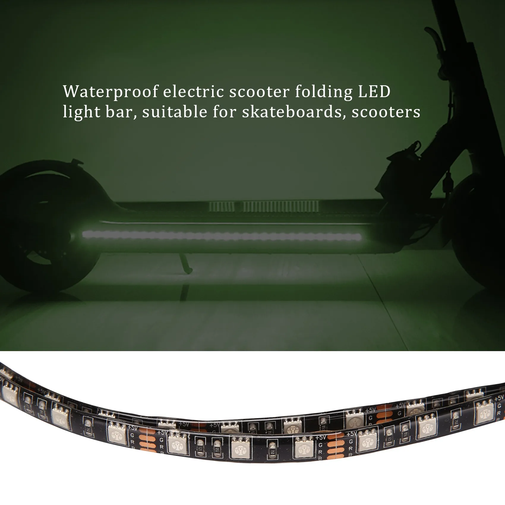 Waterproof Electric Scooter Foldable LED Strip Lights for Skateboard, Scooter, Party Decoration for Xiaomi M365