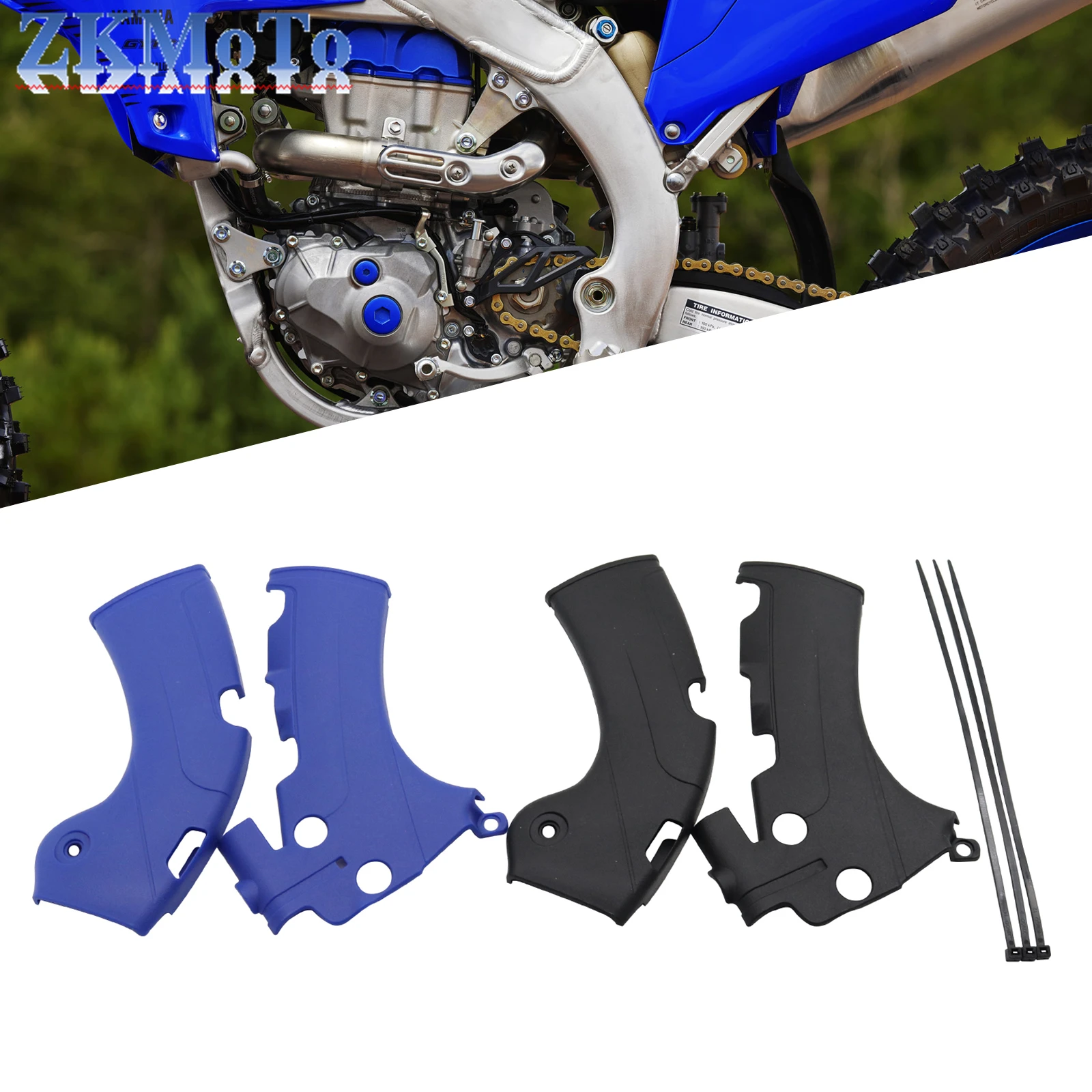 Motorcycle Frame Guards Covers Protectors For YAMAHA YZ250F YZ450F YZ450FX WR250 WR450 YZ WR 250 450 250F 450F 450FX 2018-2022