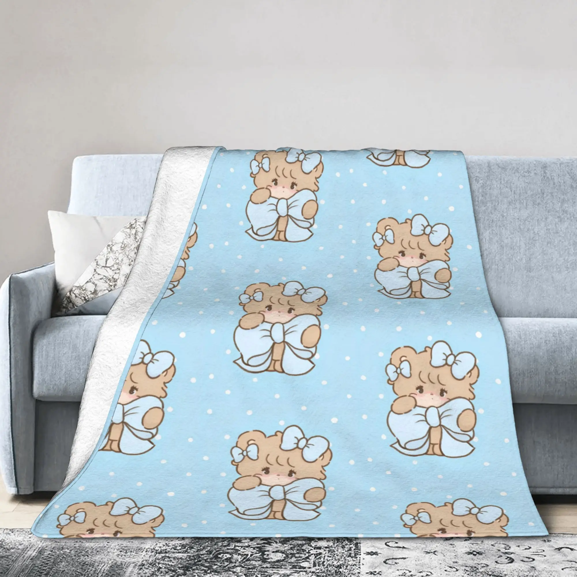 Cute Latte Mikkos   Coral Fleece Plush Throw Blankets Blanket for Bedding Office Lightweight Bedspread,