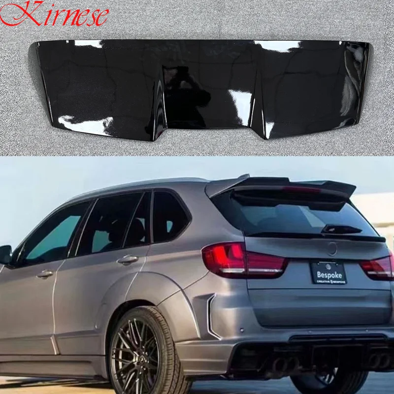 F15 X5 fibra de carbono FRP alerón de techo trasero ala trasera maletero ventana superior divisor embellecedor labio para BMW F15 X5 RGD estilo 2014-2018