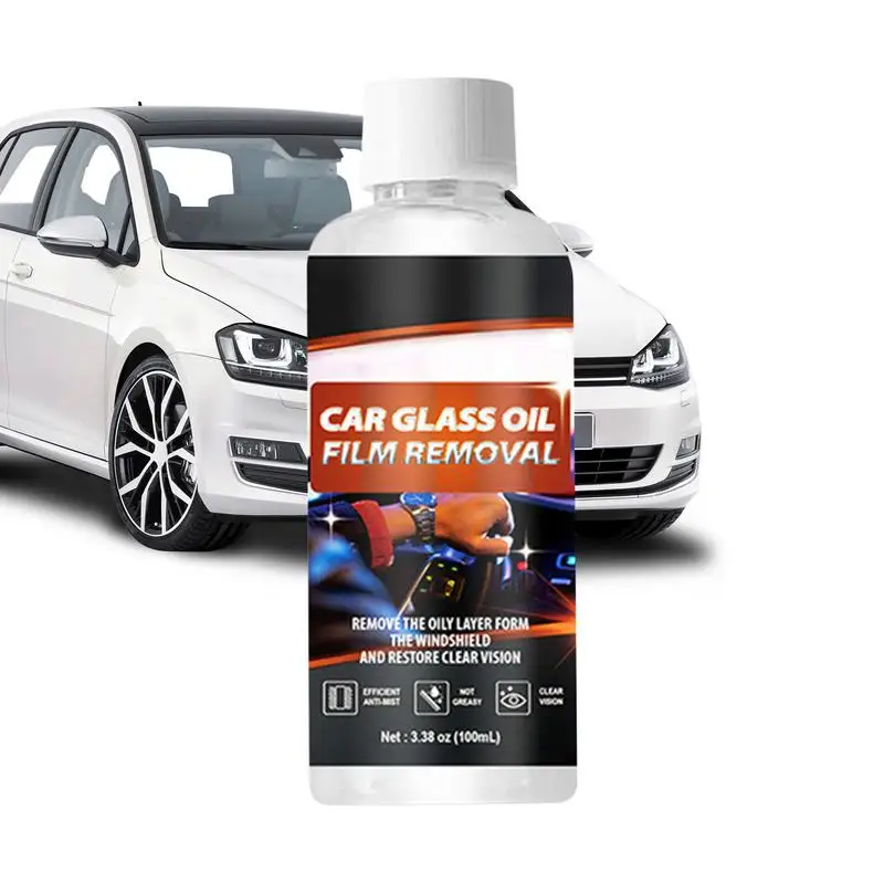 

Car Windshield Cleaner Enhance Safety Car Glass Water Stain Oil Film Remover Windshield Cleaner Paste Film Removal Window Cream