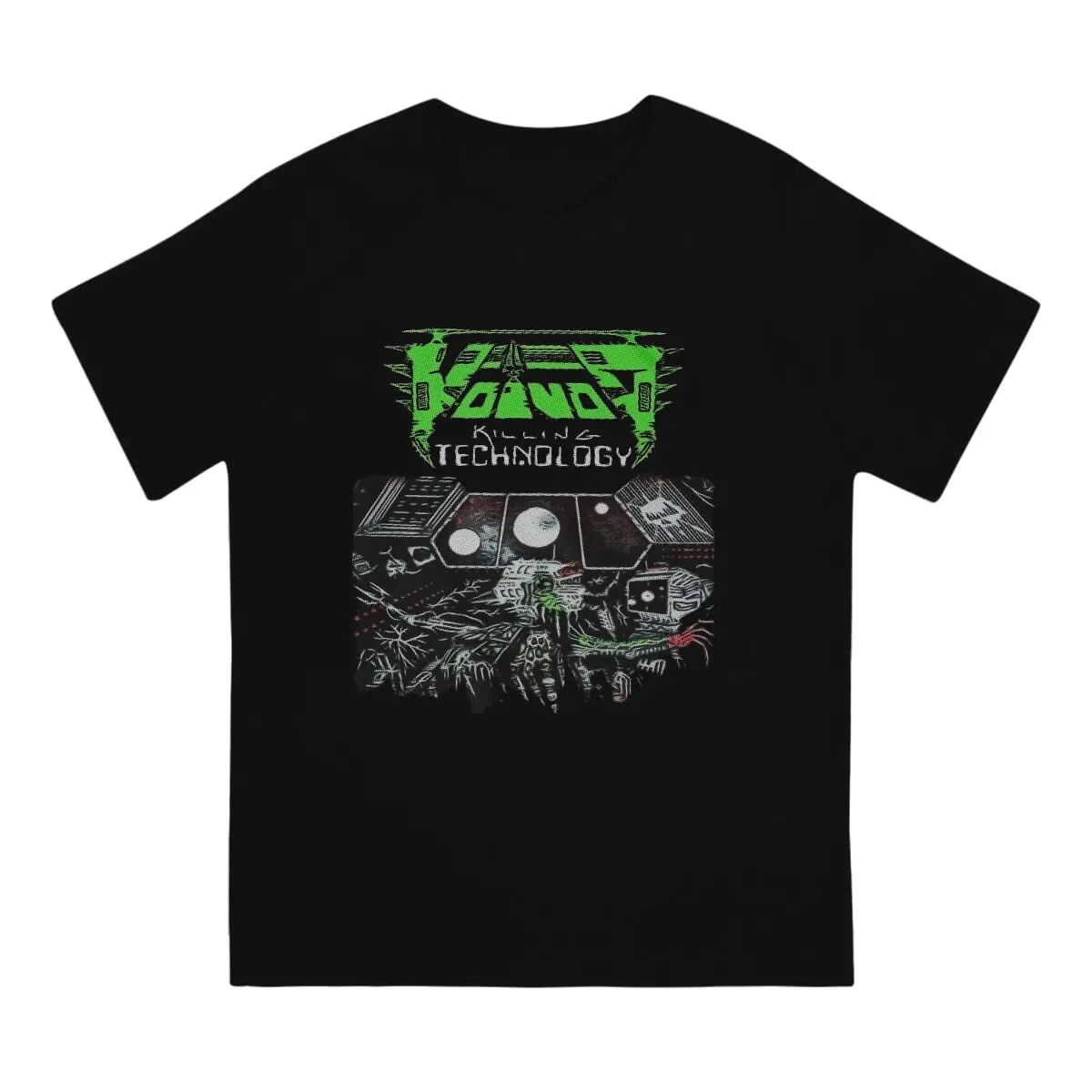 Men's Heavy Metal Music T Shirt Voivod Pure Cotton Clothing Fun Short Sleeve Round Neck Tees Original T-Shirt