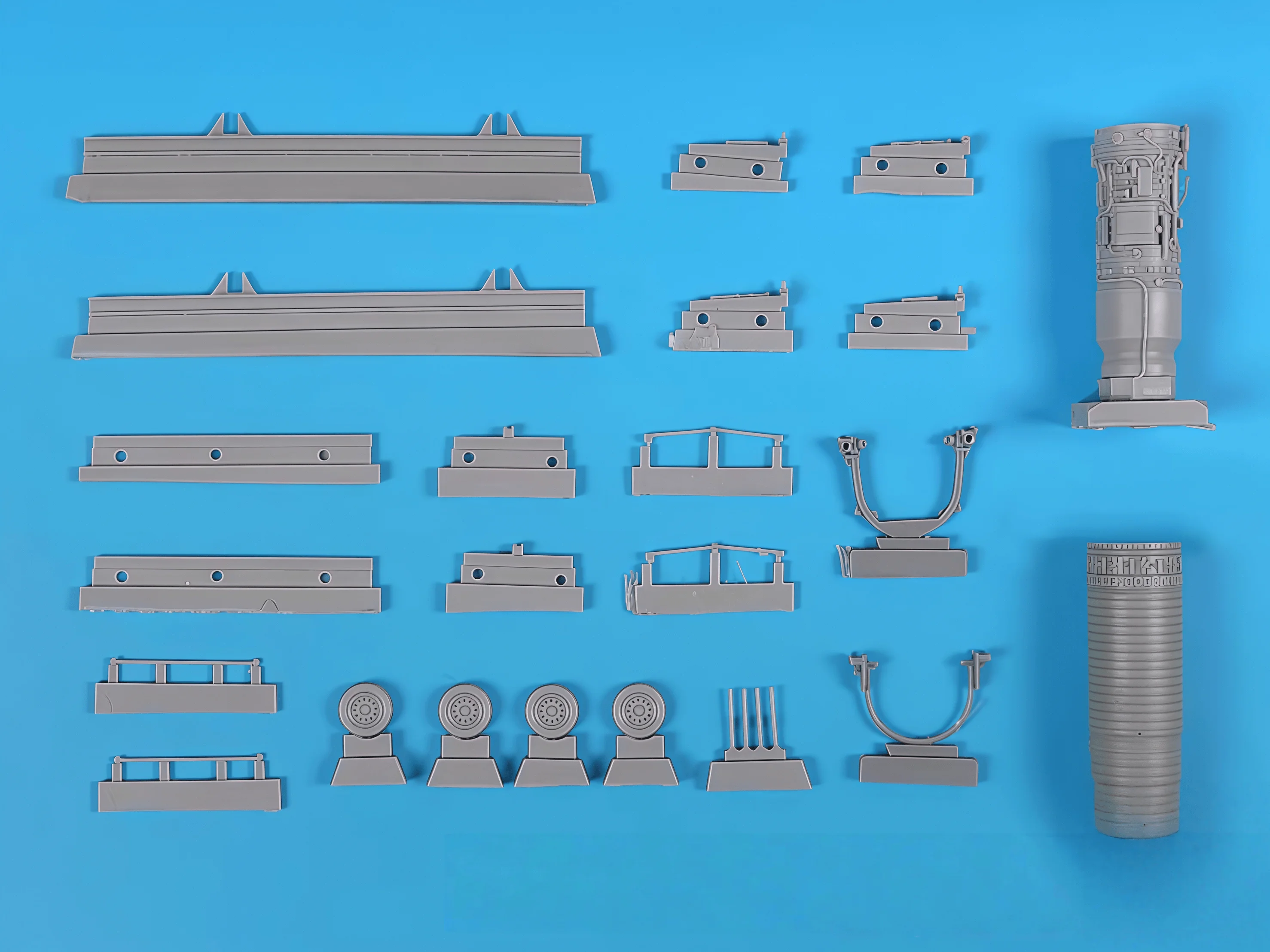 1/48 gietharsmodel bouwpakket, GK, hars Phantom F1CT/CR gevechtsmotor, ongeverfd en moet worden gemonteerd