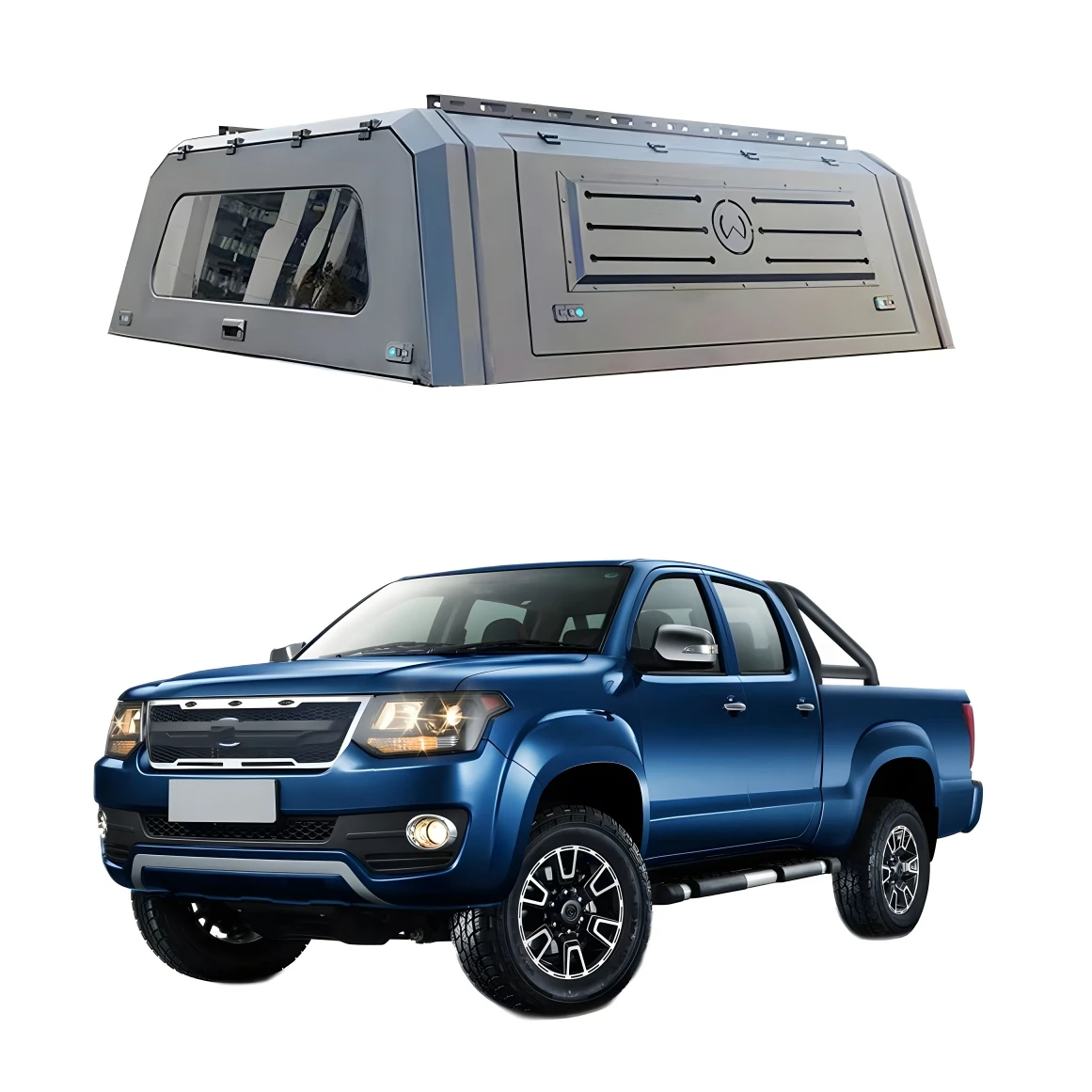 

Wholesale Retractable Tonneau Cover for Pickup Trucks Steel Aluminum Alloy Locking Compatible Chevy Silverado SSangyong Musso