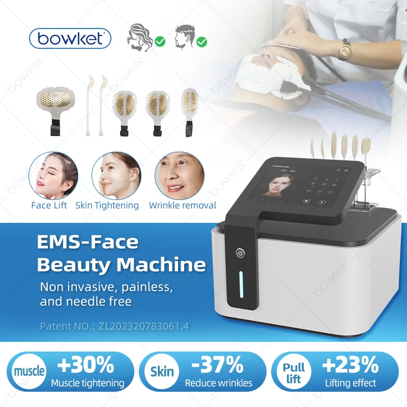 2024 new arrive bowket neck face beauty ems facial lifting device