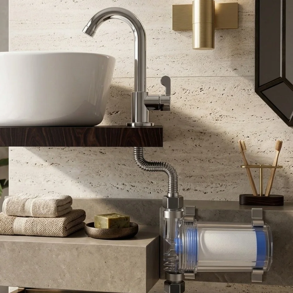 Shower Filtration System with Pure Copper Connector to Support For Cleaner Water Delivery and Skin-Friendly Rinsing