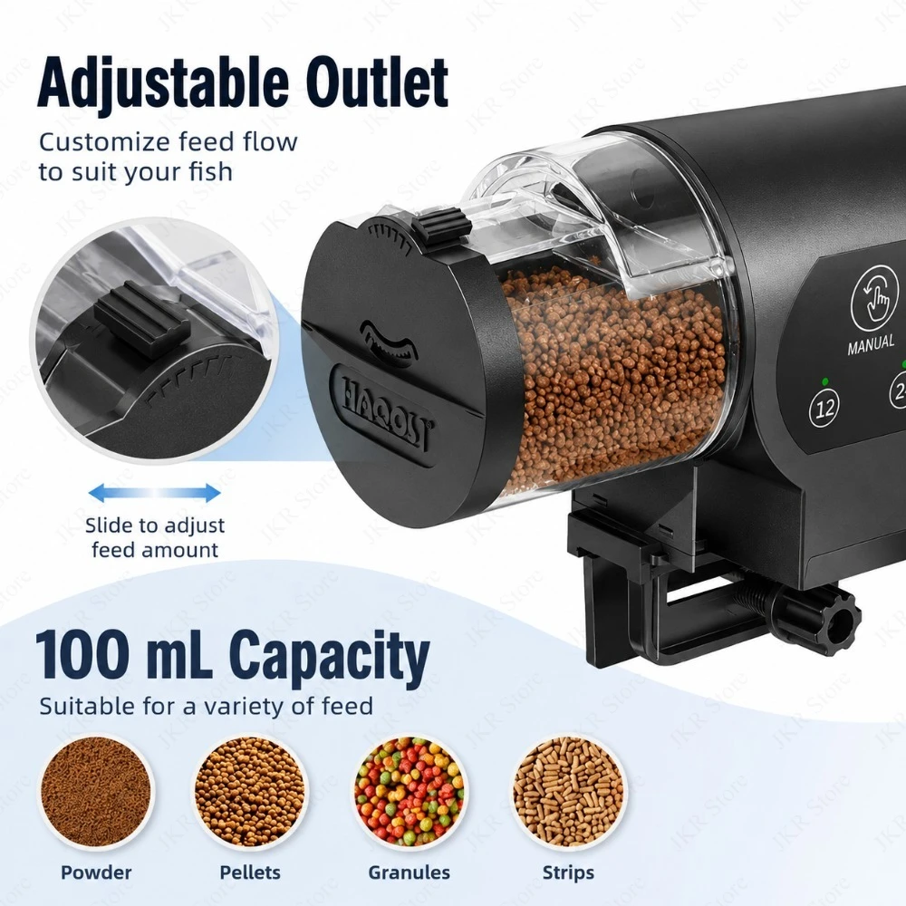 Pengumpan Ikan Akuarium Otomat - Aquarium Fish Feeder Automatic ulasan dan harga