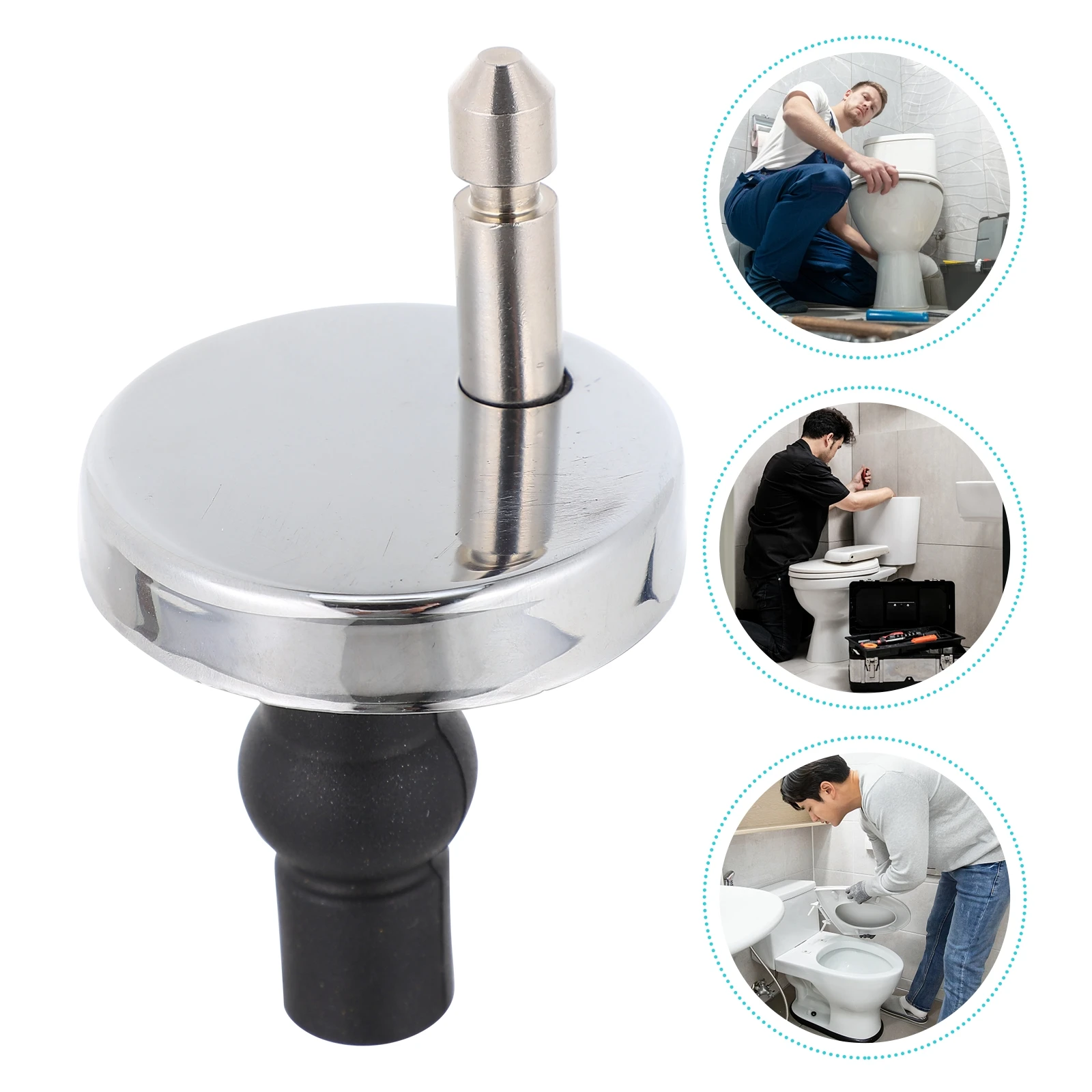 

1 Set Seat Hinges Zinc Alloy Fittings Replacement For Broken Old Toilet Lid Hinges Durable Fixing Hardware Easy