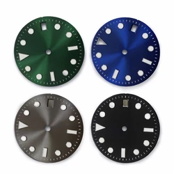 NH35 Watch Accessories 29mm Watch Dial Blue Luminous Watch Faces for Japan NH3A Movement