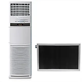DC 48V R410a 9000btu ~ 36000btu 100% Solar Floor Air Conditioner With Solar Panal for Room view 4