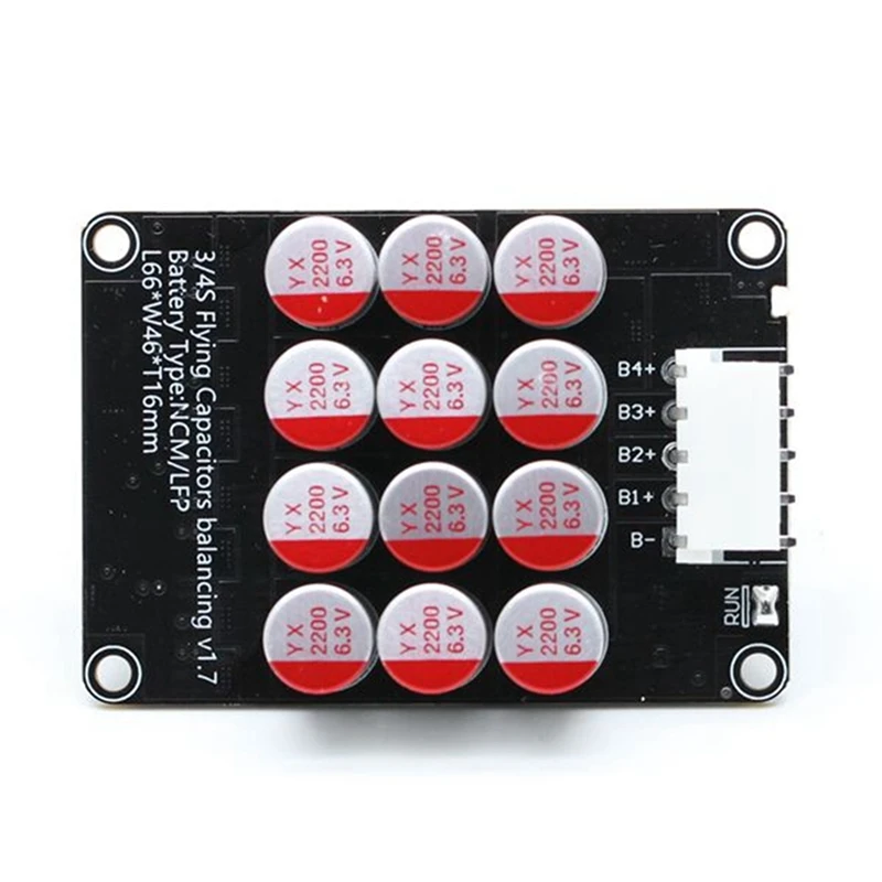 2X 5.5A BMS 4S Active Balancer Board Li-Ion Lifepo4 LTO Battery Capacitor Equalizer Power Transfer With Protective Case