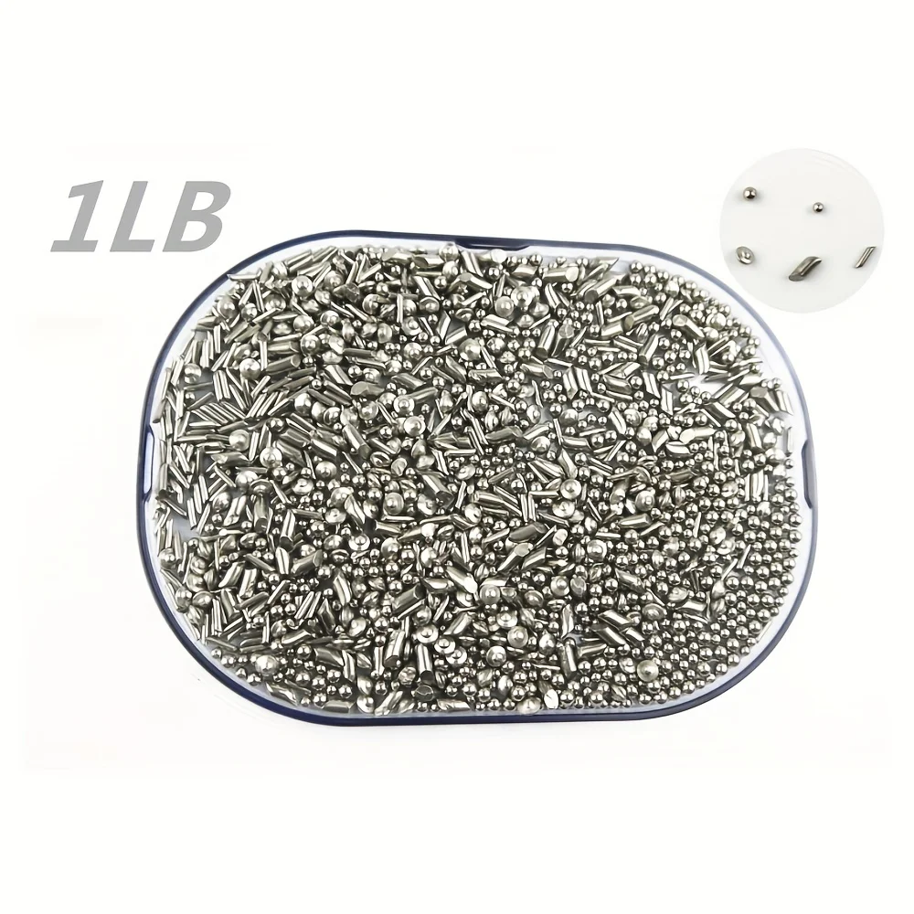 1Lb Stainless Steel Tumbling Media Shot Jewelers Cylindrical Tumbler Finishing