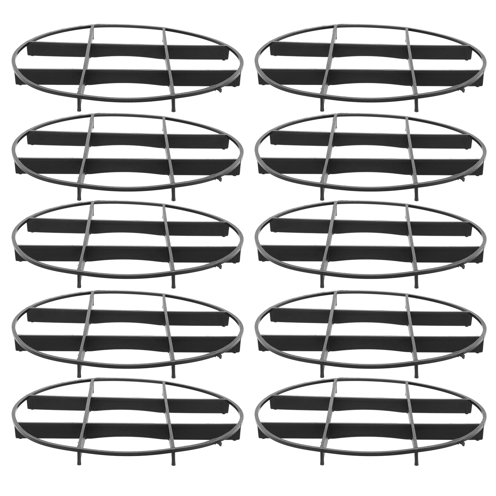 

10pcs Flower Pot Stand Bottom Hole Pad Grid Mats Potholder Planter Lightweight Plastic Feet for Outdoor Plants Garden Pot