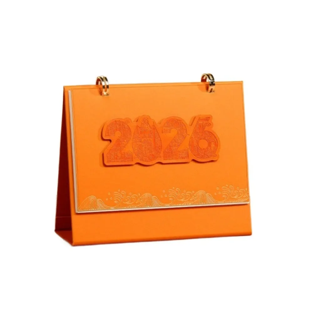 

Creative Thick Paper 2026 Desktop Calendar To Do List Memo Book Standing Flip Calendar Daily Schedule Table Planner for Home