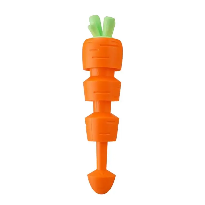 Carrot Stress Toy Telescopic Carrot Fidget Sensory Toy Portable Pretend Food 3D Printed Gravity Fidget Sensory Toys For Kids