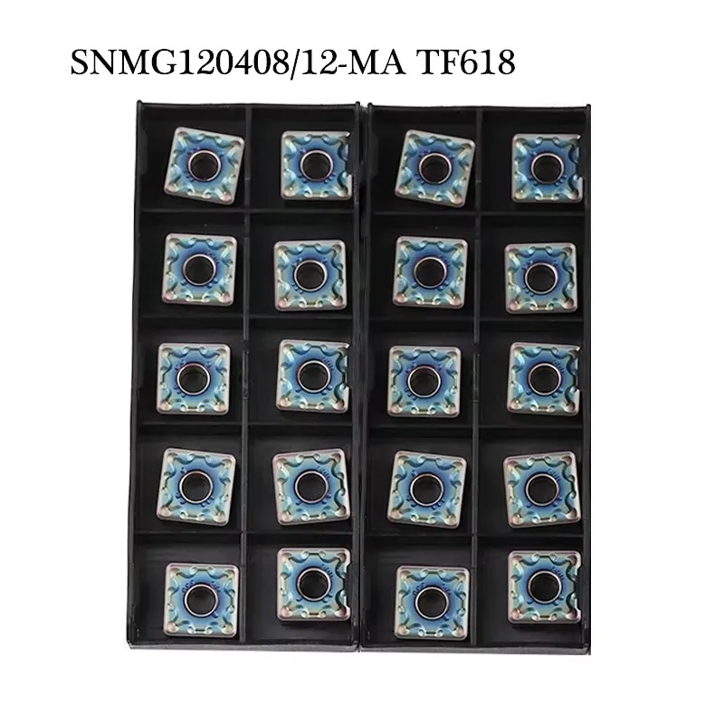 

10PCS DESKAR Insert CNMG120404 CNMG120408 SNMG120408 MA TF TF618 TF918 CNC Lathe Metal Cutter Turning Tools for Hardened Steel