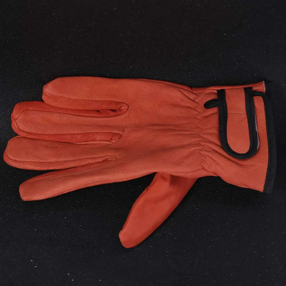 

Comfortable Gardening Safety Gloves Flexible Full Finger Driving Gloves Scratch Resistant Vintage Leather Working Gloves